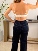 Top Corset de Encaje Floral